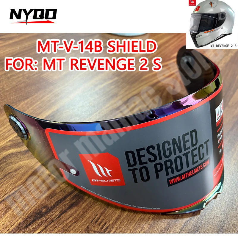 Visera de Repuesto para Casco MT Revenge 2 S – Visera Original MT-V-14B para Cascos de Motocicleta MT Capacete Moto