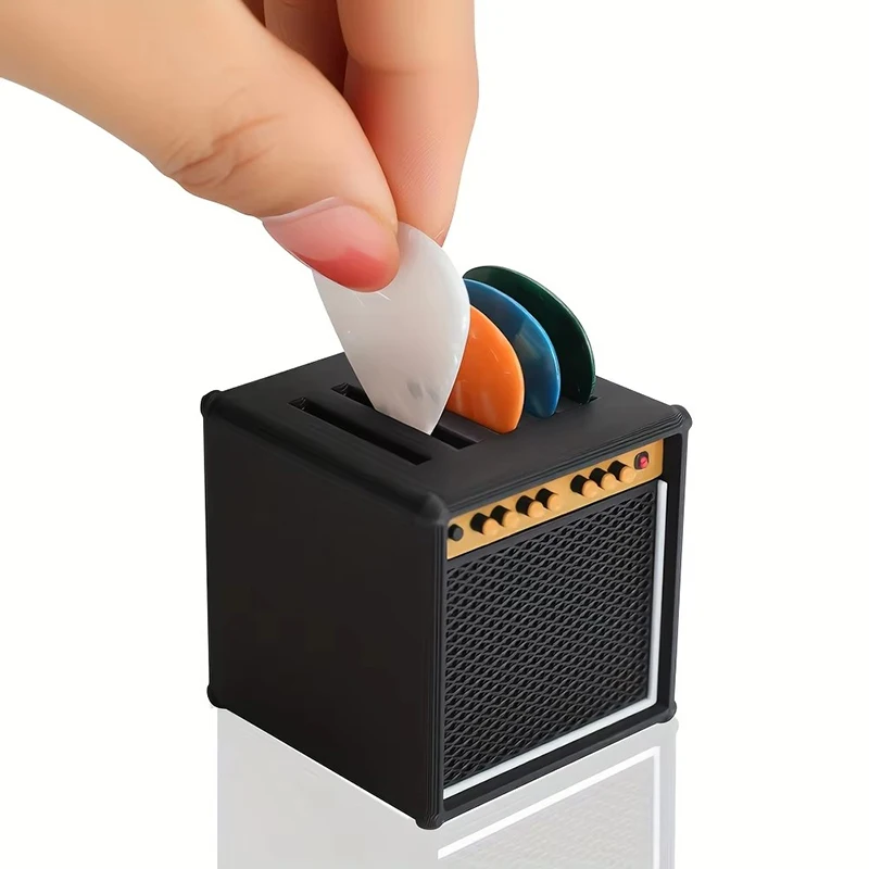 Large-Capacity Portable Guitar Pick Organizer with 5 Slots
