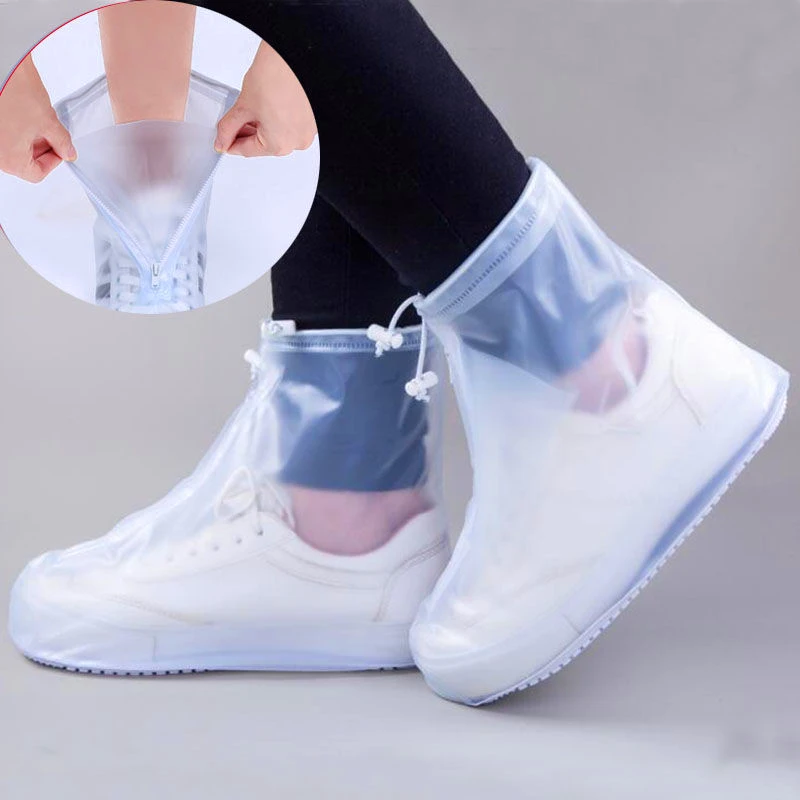 Silicone Waterproof Shoe Cover Unisex Shoes Protectors Rain Boots Indoor Outdoor Rainy Reusable non-slip shoe Cover shoe covers