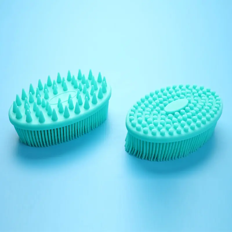 Silicone Body Brush Baby Shower Sponge Dry Massage Bath Towel for Body Bast Silicone Body Scrubber  Back Scrubber 6