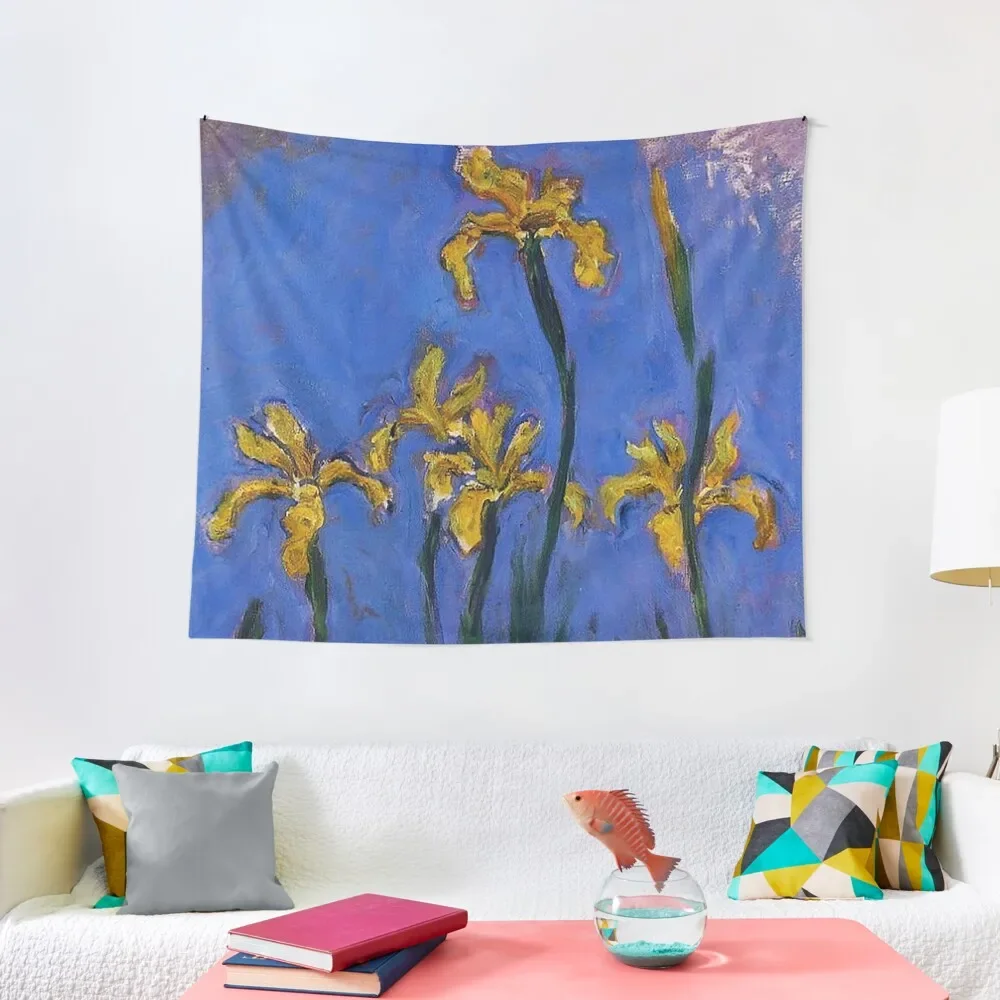 

Claude Monet Irises Tapestry Room Decor For Girls Hanging Wall Tapestry