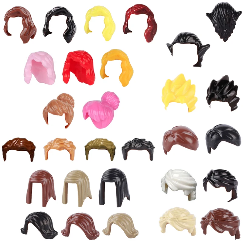 Building Blocks Accessories - Assorted Hairstyle Figures
