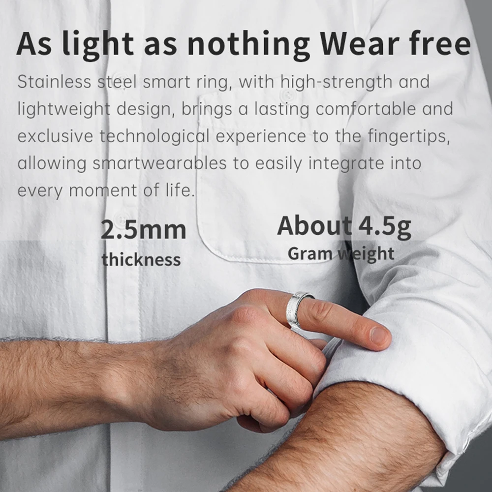 2026 New Smart Ring For Men Women Health Sleep Heart Rate Monitoring IP68 & 5ATM Waterproof Multi-sport Modes 2