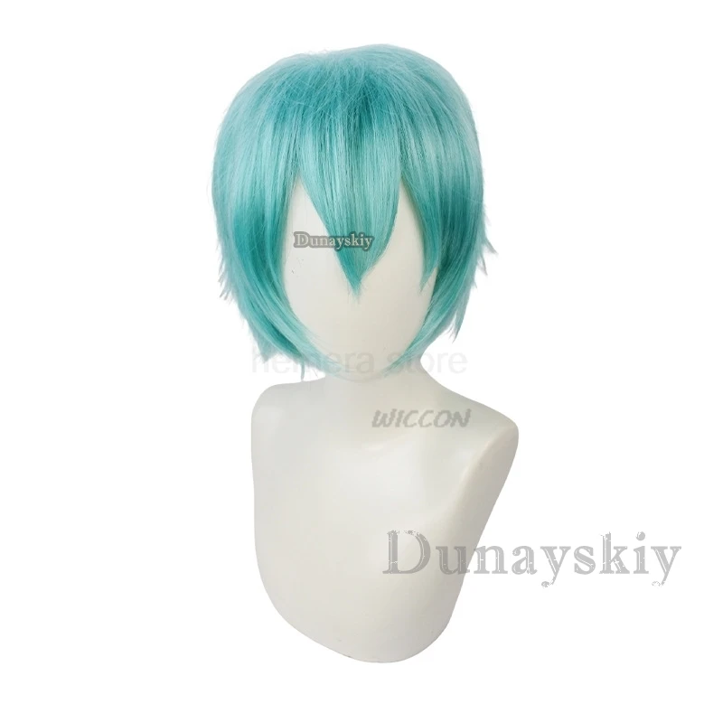 Disfraz de cosplay de Anime Mikuo, versión masculina, color verde, cualquier tamaño, hecho a medida, conjunto completo, chaquetas negras personalizadas perfectas con pelucas verdes
