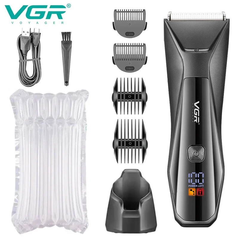 ماكينة تشذيب شعر الجسم VGR قابلة لإعادة الشحن، ماك...