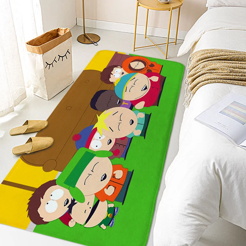 

Carpet for Bedroom S-South Parks Custom Bathroom Rug Anti Slip Hallway Kitchen Foot Mat Living Room Funny Doormat Entrance Door