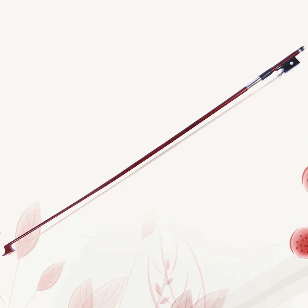 Octagonal Ebony Violin Bow Brazilwood Stick Lightweight Student Beginner Friendly Balanced Grip Distribution Violin Parts