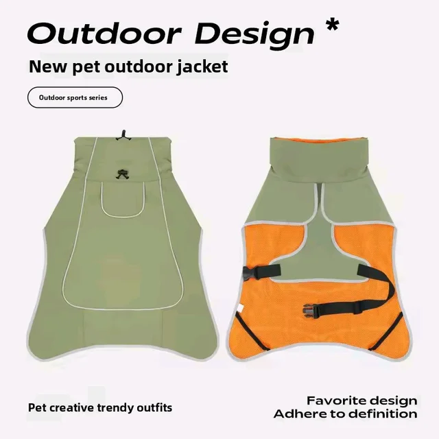 Large Dog Pet Windbreaker Dog Raincoat Pet Stormcoat Waterproof Outdoor Pet Outdoor Waterproof Clothes Pets Raincoat Accessories 5