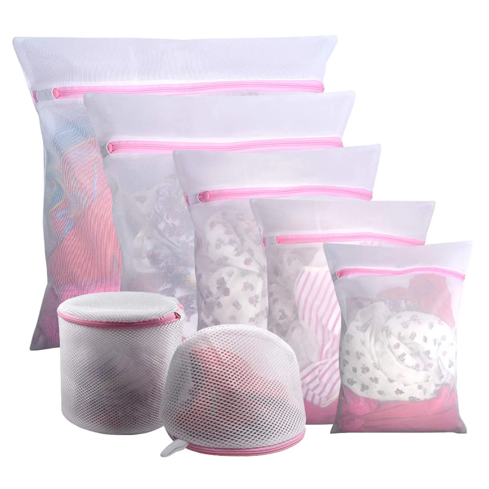 Mesh Laundry Bags laundry bag clothes washing bag underwear washing bag bra washing bag 7Pcs Zipper Travel Storage Organizer Bag Clothing Washing Bags Blouse Bra Stocking Underwear