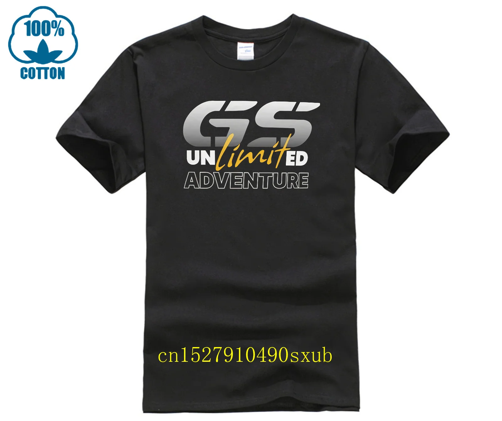 T-shirt da uomo slim fit estive T-shirt gs in cotone 100%, maglietta motorrad gs, maglietta trofeo