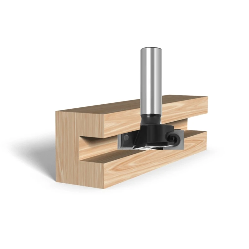 

High-performance 2+2 Flutes Insert Carbide Planer Router Bit Planing Bit Suitable for woodworking Compact-size 517A
