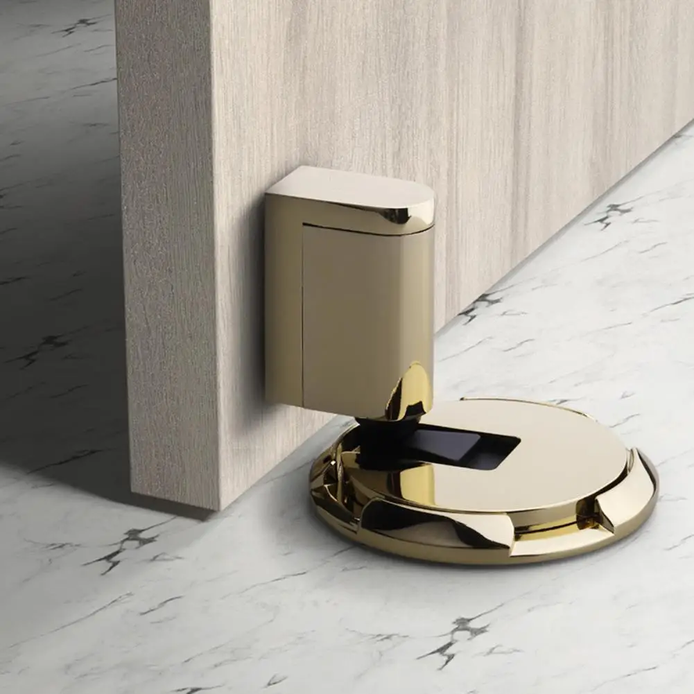 Magnetic Door Stopper No Drilling Silent Floor Door Stop Screws Adhesive Adjustable Mechanical magnetic door stopper