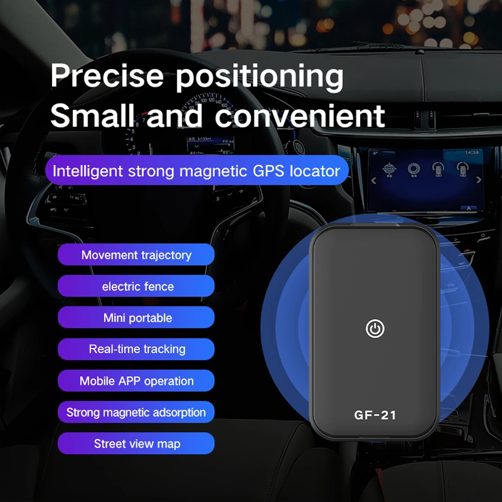 Mini GPS Tracker WiFi + LBS Position Vehicle Tracking Device APP Control Anti-Theft Real-Time Locator Anti-Lost Device