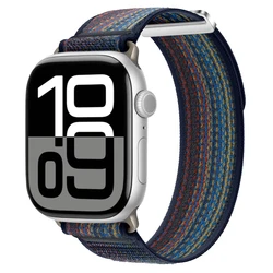 Trail Loop Nylon Sport Bracelet for 42mm 44mm 45mm (Colorful Dot Blue)