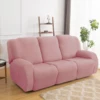 1/2/3 Seater Recliner Sofa Slipcovers Elastic Couch Protector Stretch Recliner Armchair Covers Furniture Chaise Lounge Covers 2