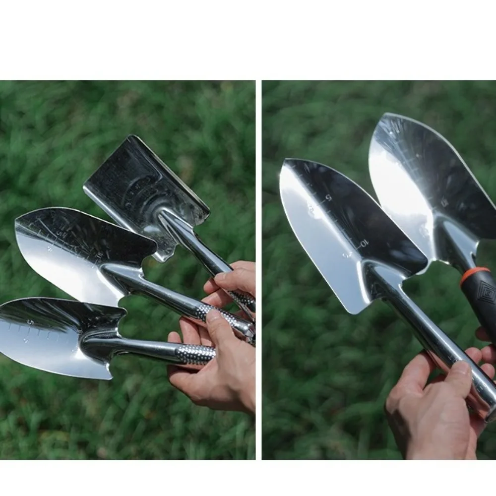 stainless steel Garden Trowel Heavy Duty Ergonomic Grip Gardening Hand Tools Transplanting Planting Garden Hand Shovel 4