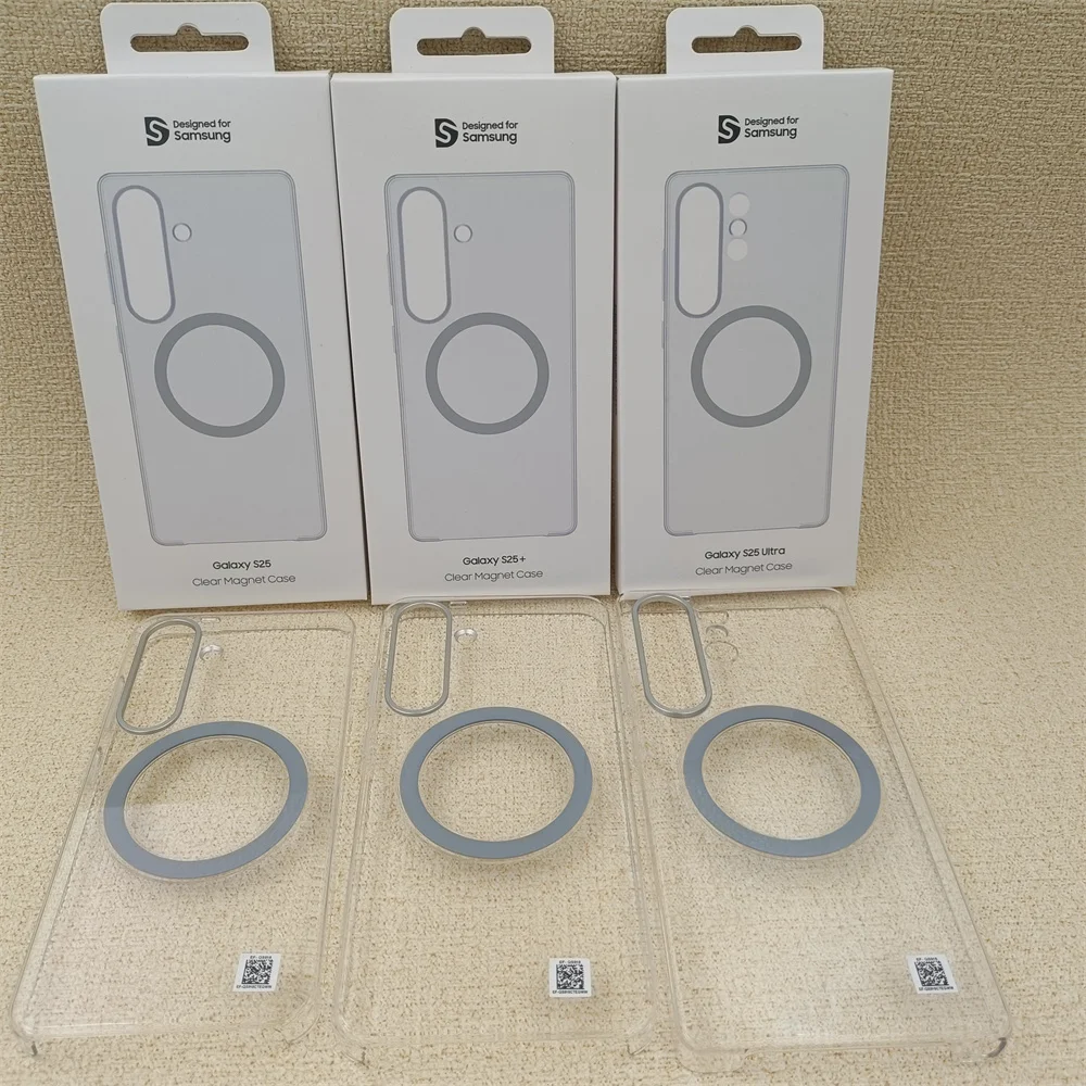 Premium Magnetic Clear Case with Wireless Charging & Shockproof Protection
