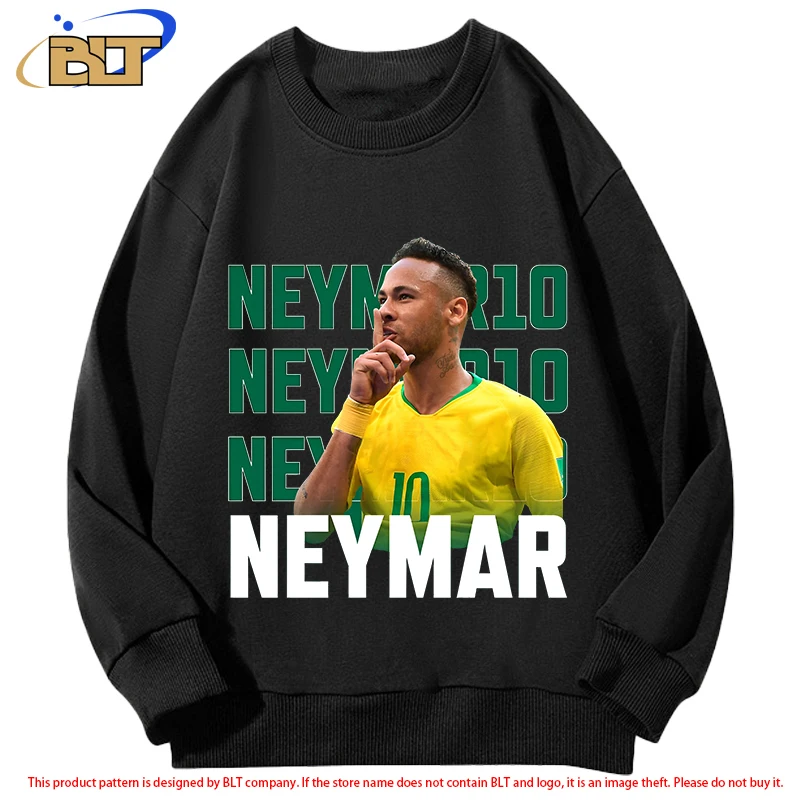 

Neymar avatar printed children's clothing casual round neck sweatshirt children's sports tops for boys and girls