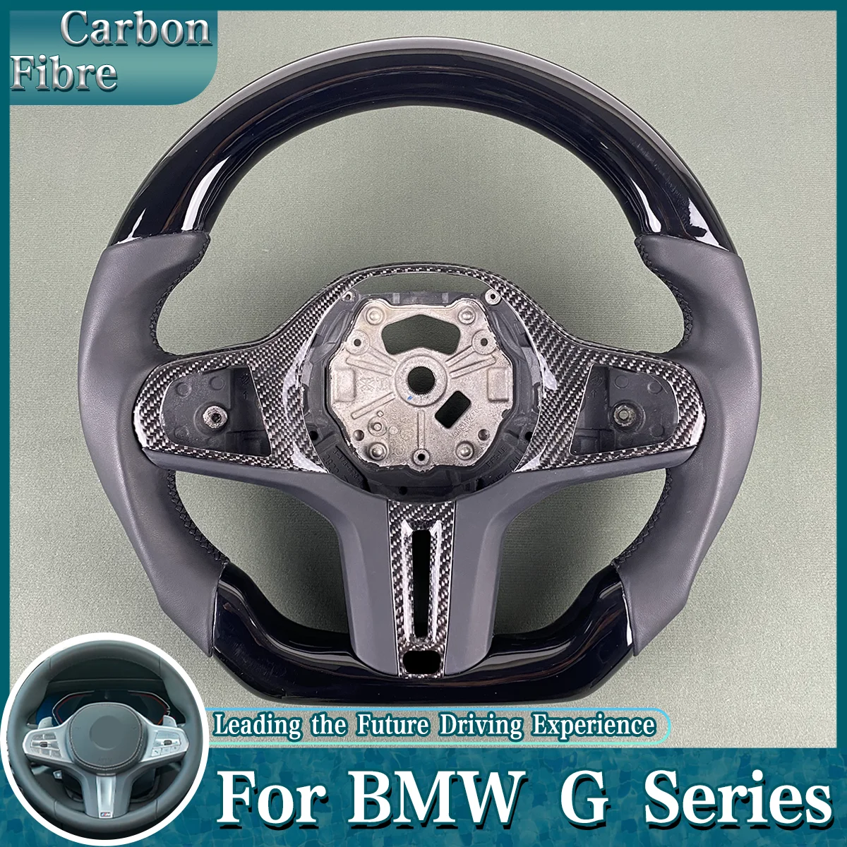 

Customized Car Acesssories For BMW G Series G20 G22 G26 G30 G32 G42 G80 G82 G83 G15 G16 LED Display Forged Carbon Fiber Steering