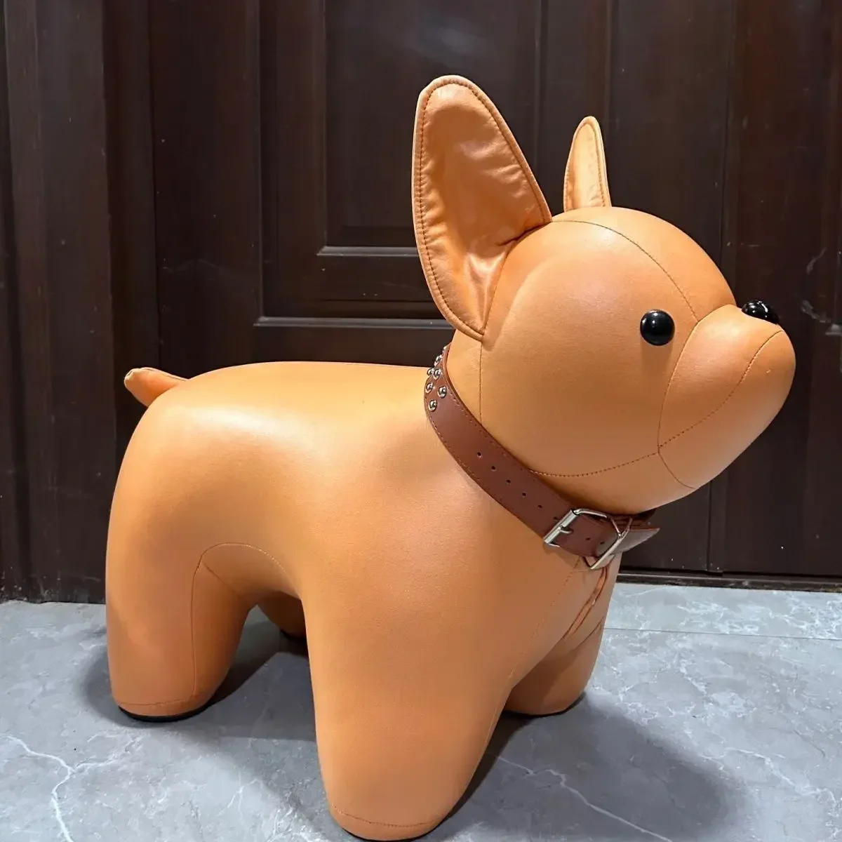 Dog Shoe Bench Home Entrance and Living Room Animal Themed Seat Cute Animated Children Stool Portable Portable Stool Stool Chair