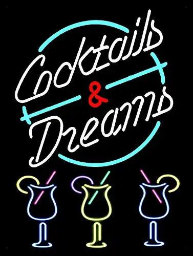 

Cocktails & Dreams Decor Signs 8x12 Inch Metal Tin Sign