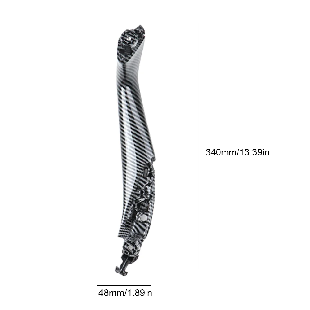Car Door Handle Inside Panel Trim Carbon Fiber Inner Door Pull 51417438523 Car Interior Door Handle for BMW 5 Series G30 G31 G38