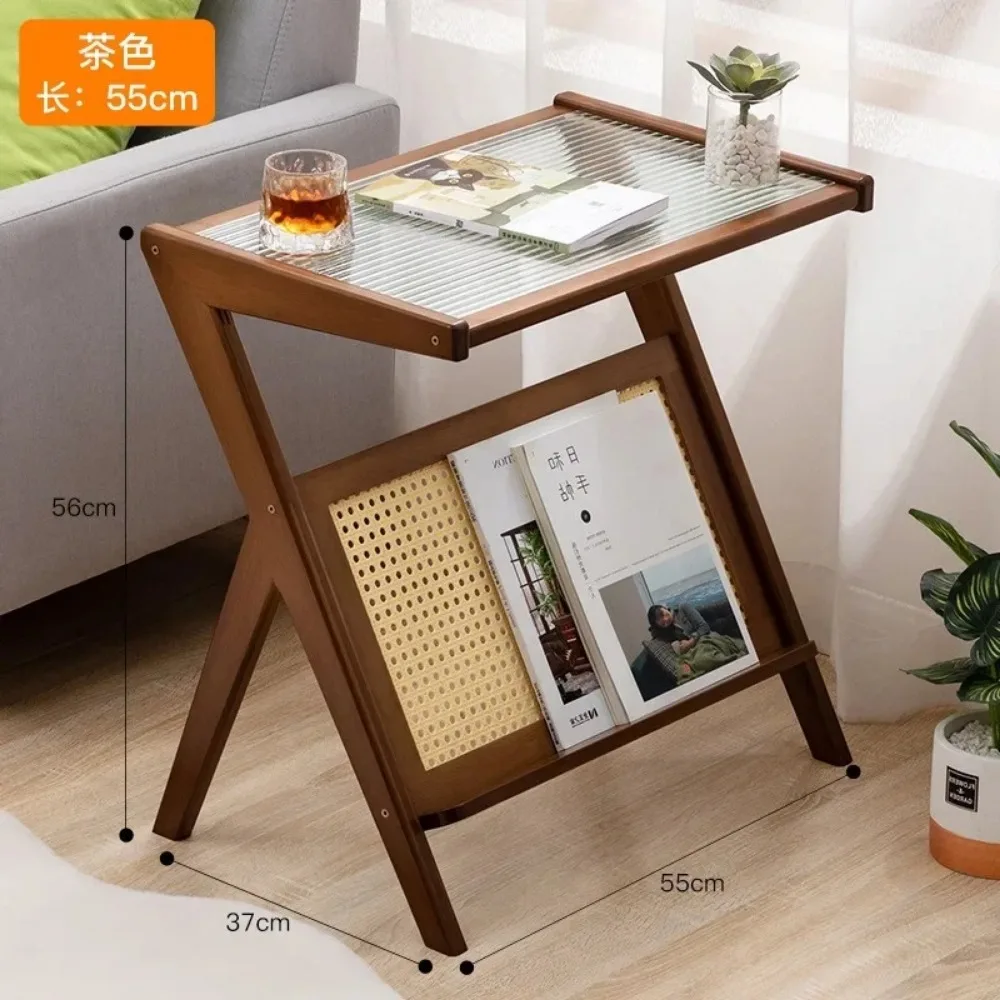 Mobile Coffee Table Sofa Side Cabinet Foldable Coffee Table Living Room Desk Household Tea Cup Set Brewing Furniture Modern