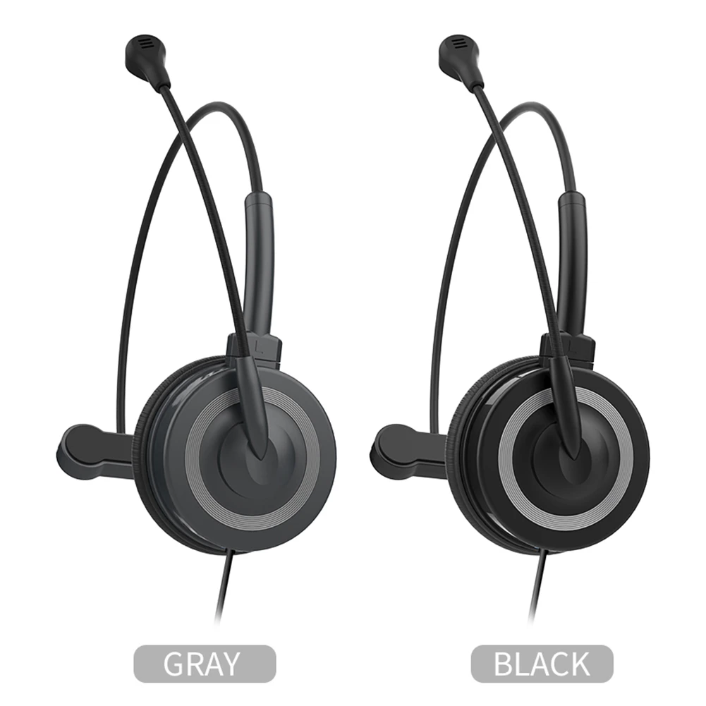 Auriculares con cable para ordenador, cascos USB micrófono para PC, Ordenador de 3,5mm, auriculares HiFi de negocios| | - AliExpress