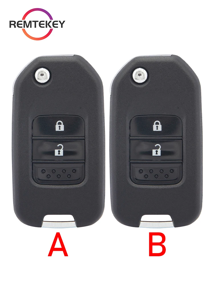 

Пульт дистанционного управления REMTEKEY, оболочка для автомобильного ключа, модель 2/3, кнопка для Honda Civic, Jazz, женская модель, модель 35118-TV0-E20