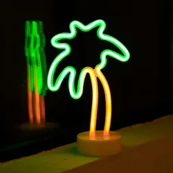 Luminous Palm Tree Neon Light - Versatile Decor (Green)