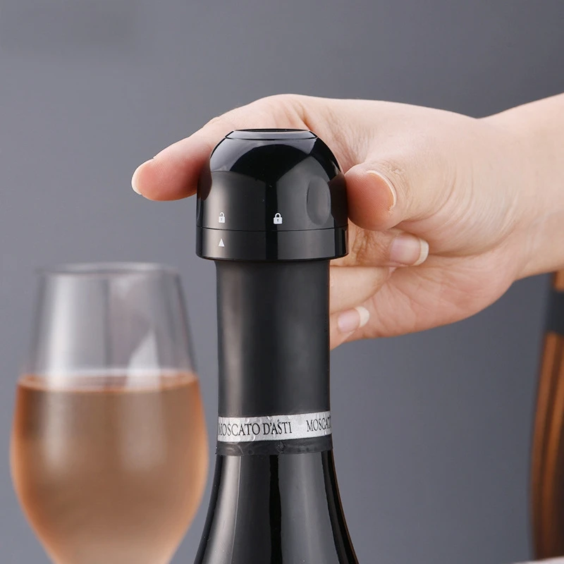 Red Wine Bottle Cap Stopper Vacuum Sealer Fresh Wine Keeper Champagne Cork Stopper Kitchen Bar Tools wine stopper wine stoppers wooden cork stopper