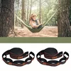 2pcs Hammock Straps, Special Reinforced Polyester Straps, 5 Ring High Load-Bearing Barbed Hammock Straps For Outdoor Camping 3
