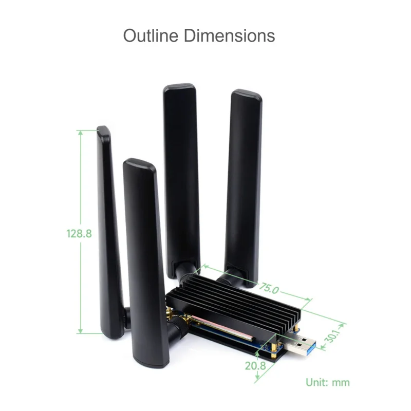 Рисунок 5 - 5G DONGLE Модуль Quad антенны USB3