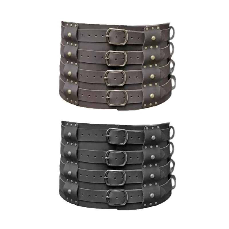 

Wide Belt Vintage Middle Ages Belt Punk Waistband for Men
