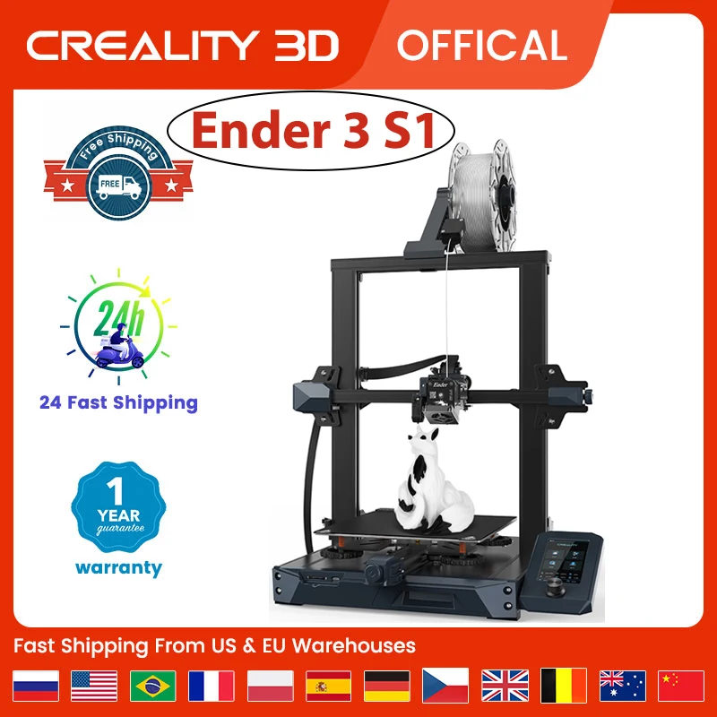 Creality Ender-3 S1/Ender-3 S1 Pro/Ender-3 S1 Plus Stampante 3D Estrusore A Doppia Marcia Dual Cr Touch Livellamento Automatico Del Letto