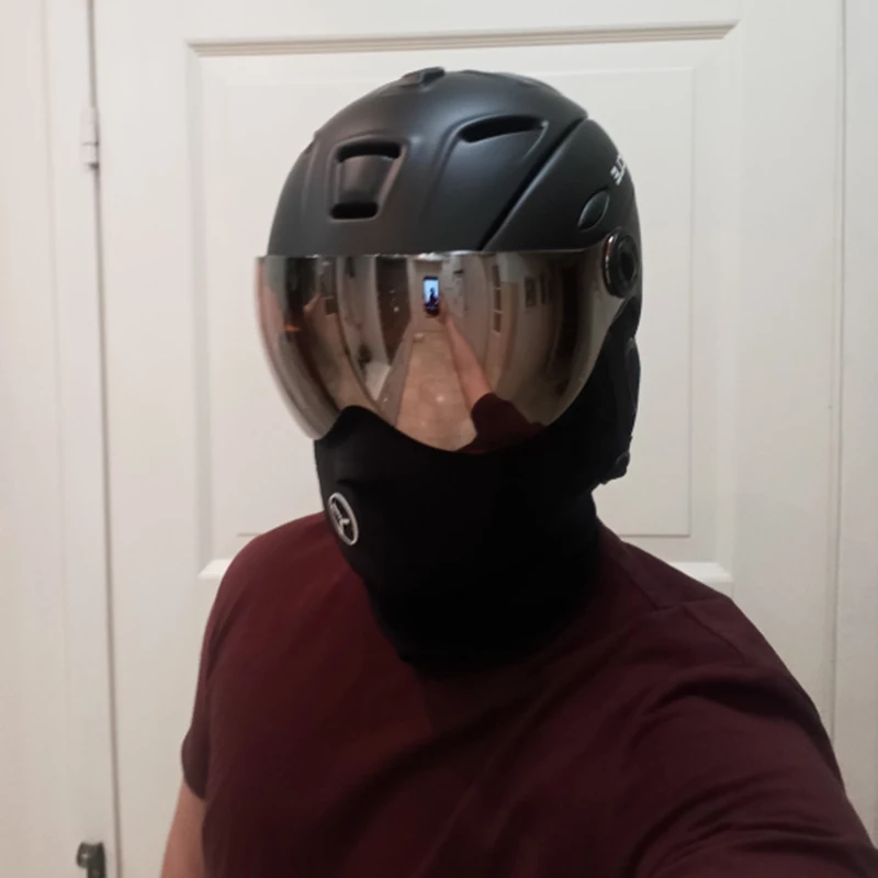 LOCLE Goggles Skiing Helmet CE Certification Safety Ski Helmet With Glasses Skating Skateboard Skiing Snowboard Helmet PC+EPS