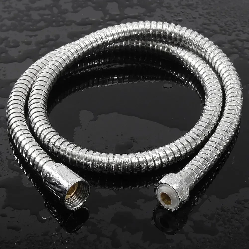 Flexible Stainless Steel Plumbing Hose Shower Head Tube Flexible Bathroom Pipe 1-3m Bath Accessories