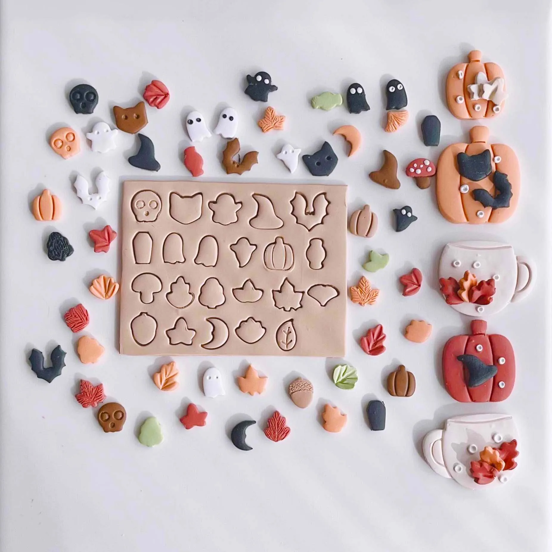 

Мини-форма для вырезания глины в виде листа/призрака/кости/ставки, 22 шт./набор