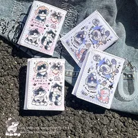 PU Leather Cute Women Wallet Coin Purse Simple 3 Folds Multi-card Slots Card Holder Cute Cat Dog Short Wallets for Girls 2