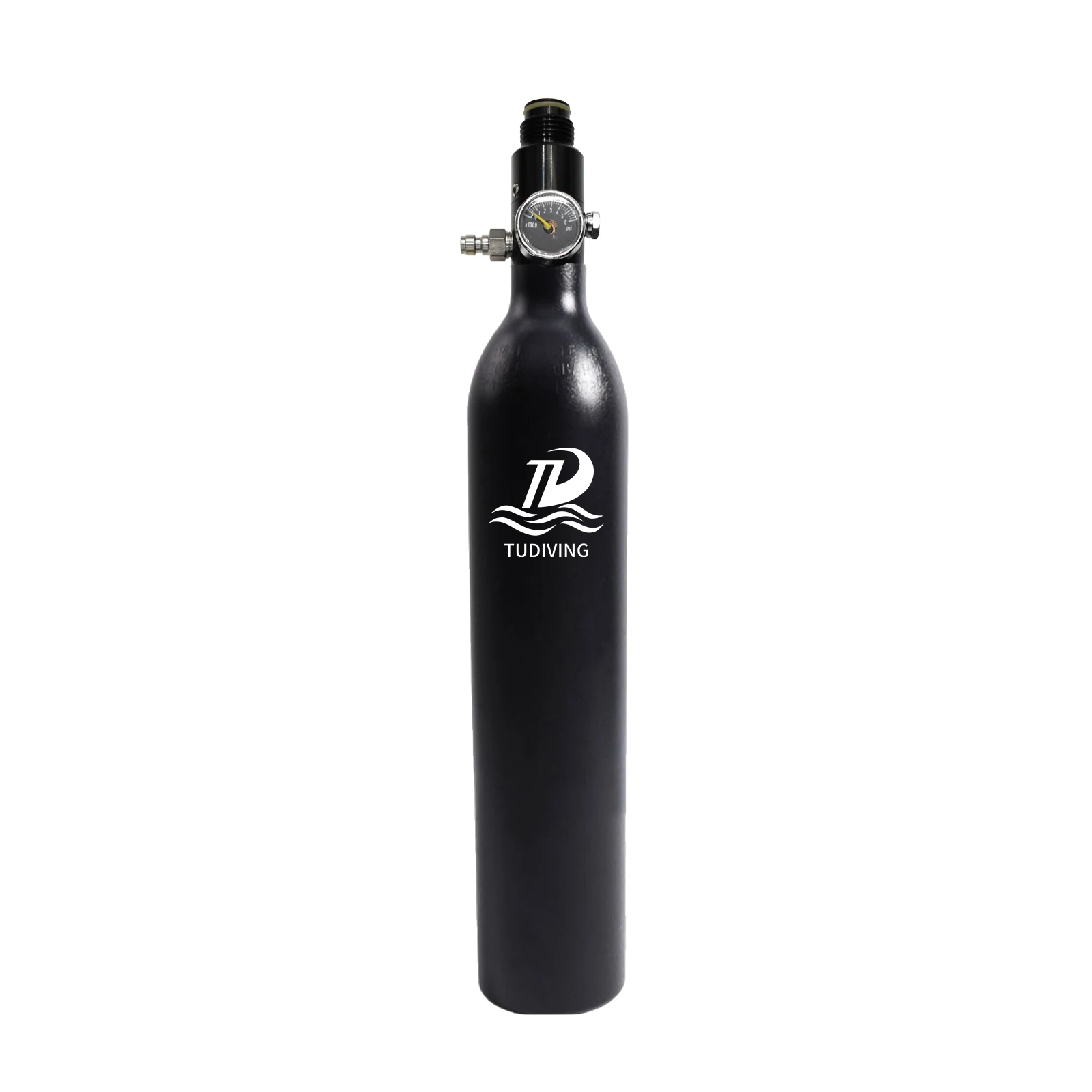TUDIVING-0.5L 4500Psi 300Bar Diving Aluminum Cylinder 500CC Scuba Diving Air Tank HPA Bottle 5/8"-18UNF,M18*1.5 Thread