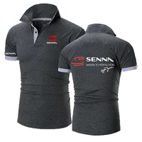 Hommes Polo Ayrton Senna Brésilien Formule 1 Légende Polos Graphique Surdimensionné Respirant Streetwear T-Shirts S-8XL 5