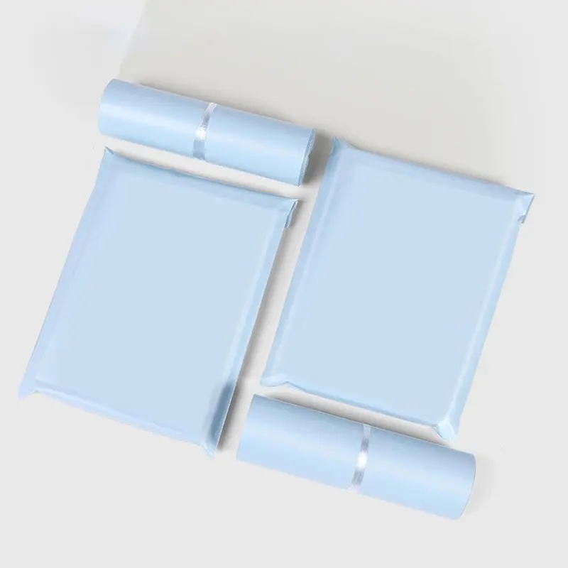 50Pcs Plastic Ecommerce Packaging Bags Blue Color Envelope Clothing Storage Bags Waterproof Logistics Mailing Transport Pouch 5