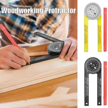 

Miter Saw Protractor ABS Angle Finder Level Meter Miter Gauge Goniometer Protractor Inclinometer Measuring Woodworking Tools
