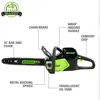 80V 16" Brushless Cordless Chainsaw (Great For Tree Felling, Limbing, Pruning, and Firewood / 75+ Compatible Tools 2