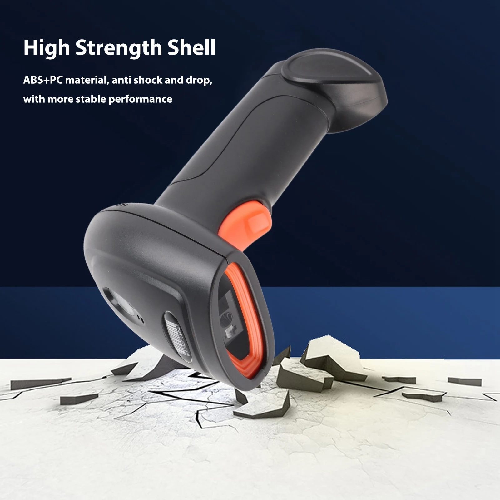 1D 2D Barcode Scanner 2.4G Wireless Bluetooth CMOS Imaging Scanning Bar  Reader for Supermarket Warehouse 2D Barcode Scanner