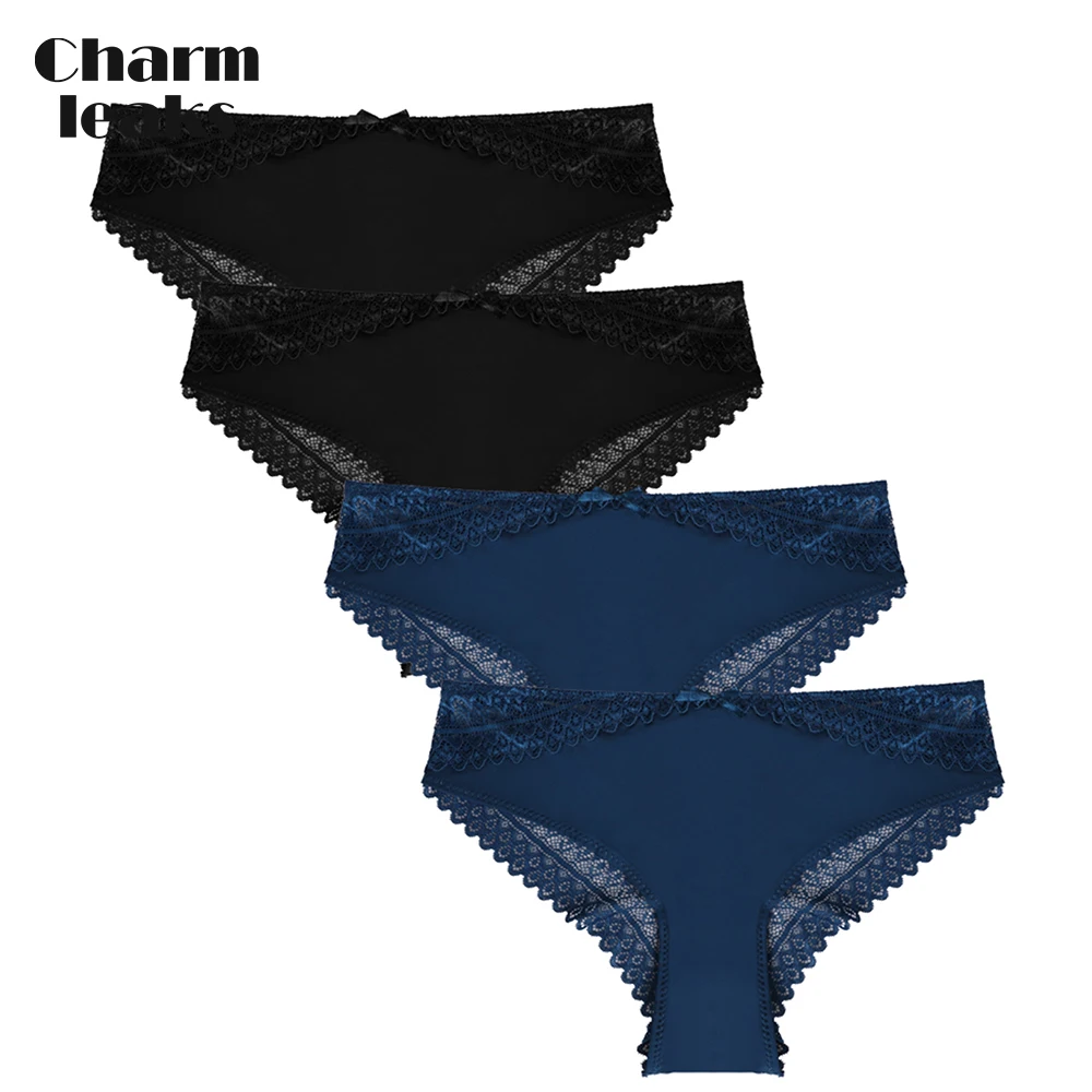 

Женские кружевные трусики-танга с бантом на спине, 4 размера