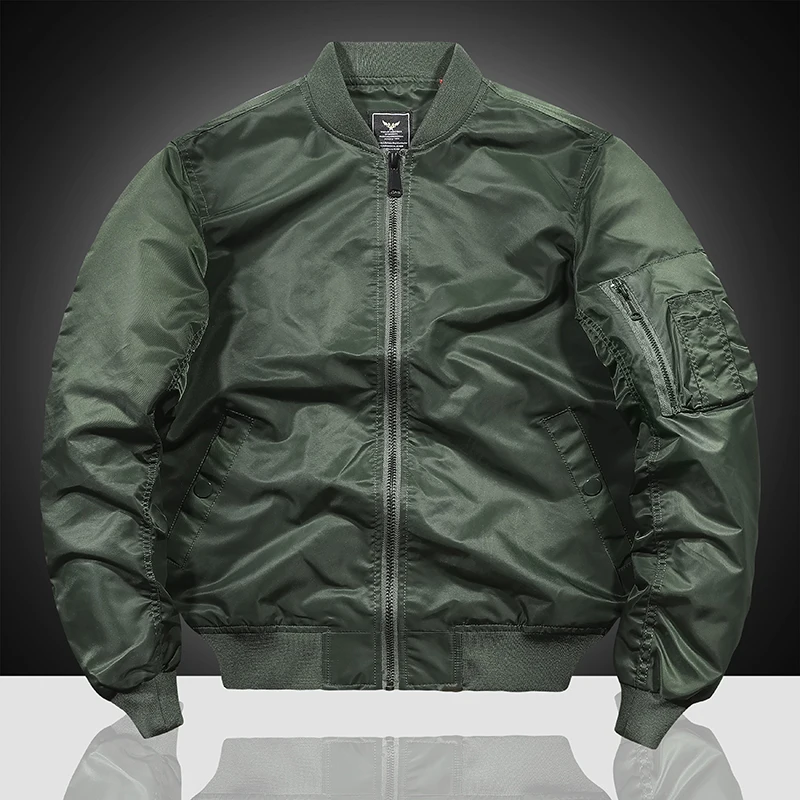 Relco Clásico MA-1 Vuelo Cazadora Piloto Ejército Militar Verde Oliva Negro Azul