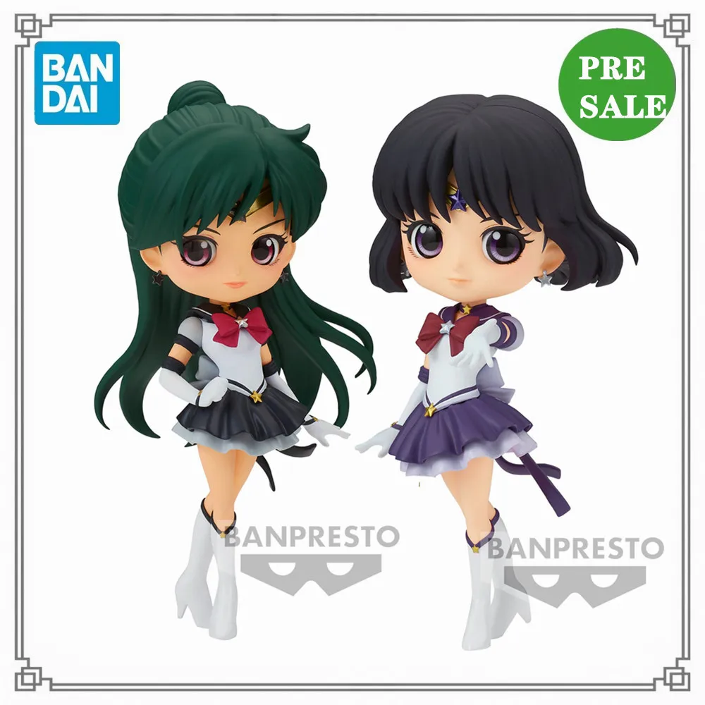 Pretty Guardian Sailor Moon Cosmos The Movie Q Posket Eternal Sailor Pluto Sailor Saturn Original Anime Pvc Action Figure Toys