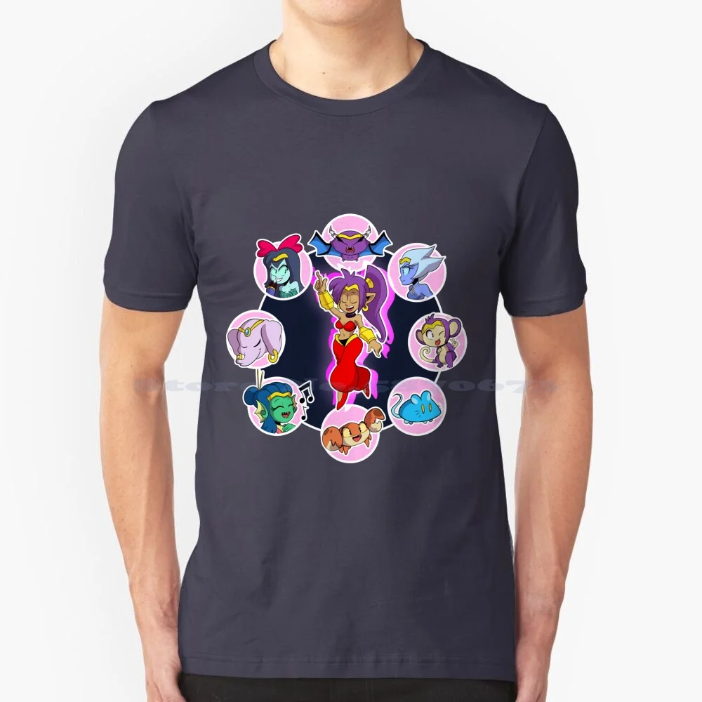 Shantae Half Genie Hero T Shirt 100% Cotone Tee Half Genie Way Forward Shantae Series