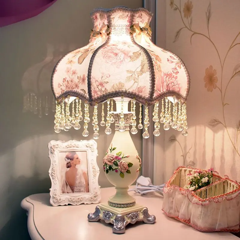 European Style, Bedroom, Desk Lamp Ins Girl, Princess Room, Bedside , Warmth, Gift, Wedding  Wedding, Everbright  2